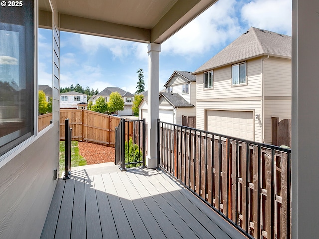13847 SW Sabrina Ave, Tigard, OR 97140 - deck with a residential view and a garage