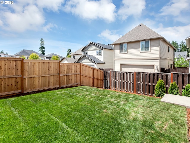 13847 SW Sabrina Ave, Tigard, OR 97140 - fenced backyard featuring a garage and a residential view