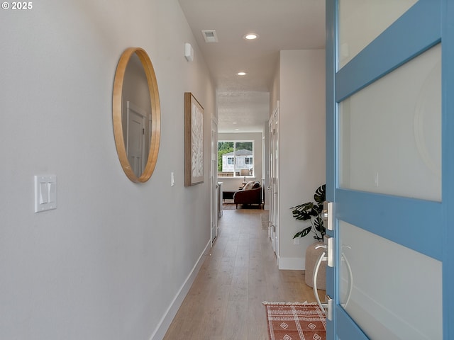 13847 SW Sabrina Ave, Tigard, OR 97140 - hallway featuring light wood finished floors and recessed lighting