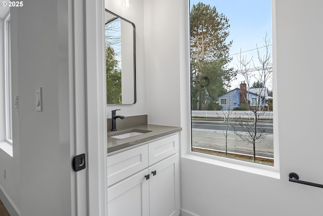 bathroom featuring vanity