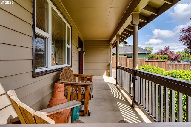 balcony with a porch