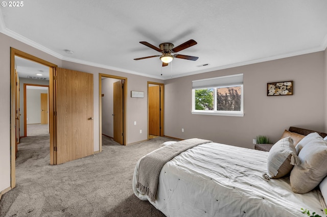 13306 NE 92nd St, Vancouver, WA 98682 - carpeted bedroom with crown molding and ceiling fan