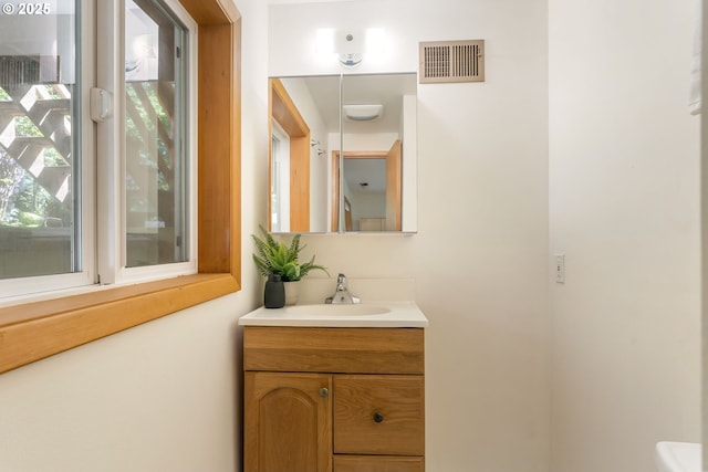 half bath with vanity