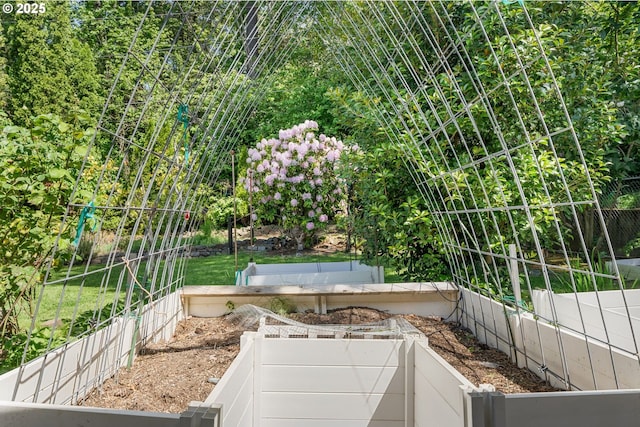 view of patio / terrace featuring fence