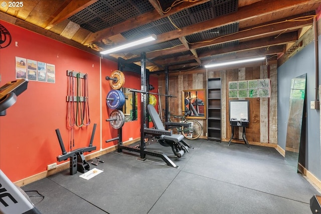 2906 SW Spring Garden St, Portland, OR 97219 - workout room with baseboards