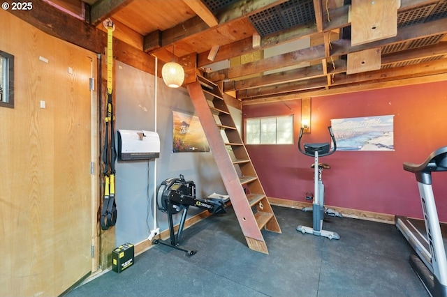 2906 SW Spring Garden St, Portland, OR 97219 - exercise room featuring baseboards