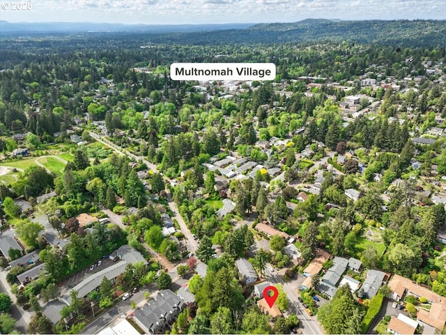 2906 SW Spring Garden St, Portland, OR 97219 - aerial view of property and surrounding area with a forest and nearby suburban area