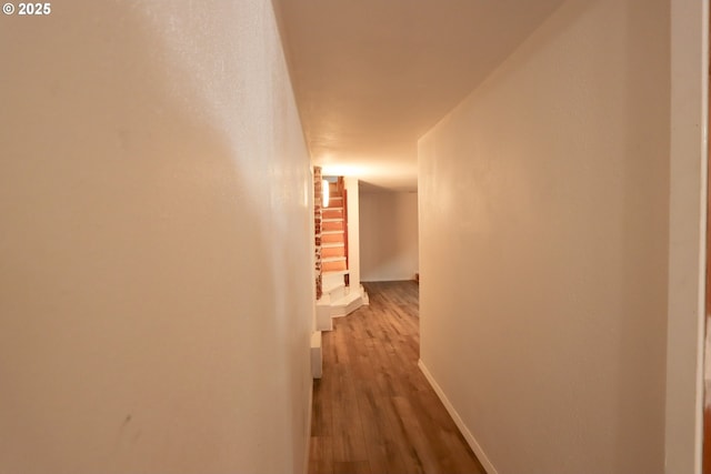 780 N 10th St, Coos Bay, OR 97420 - hallway featuring wood finished floors and baseboards