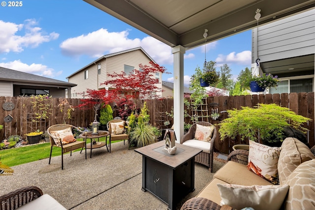 13610 NE 109th Way, Vancouver, WA 98682 - fenced backyard featuring an outdoor living space and a patio