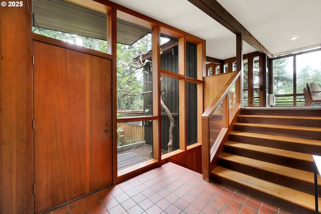 450 Horizon Rd, Eugene, OR 97405 - foyer with tile patterned flooring and stairs