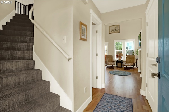 2146 NW Jetty Ave, Lincoln City, OR 97367 - staircase featuring wood finished floors