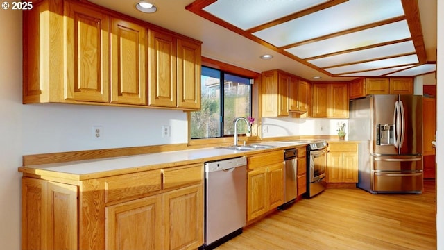 16151 Lower Harbor Rd, Brookings, OR 97415 - kitchen featuring recessed lighting, a sink, stainless steel appliances, and light countertops