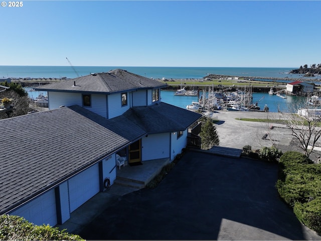 16151 Lower Harbor Rd, Brookings, OR 97415 - birds eye view of property featuring a water view