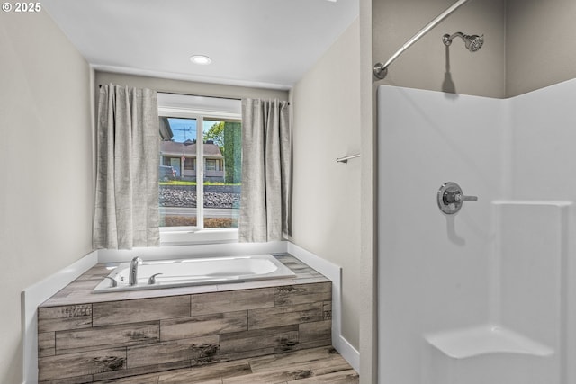 151 Alpha Dr, Longview, WA 98632 - bathroom featuring a shower stall and a bath