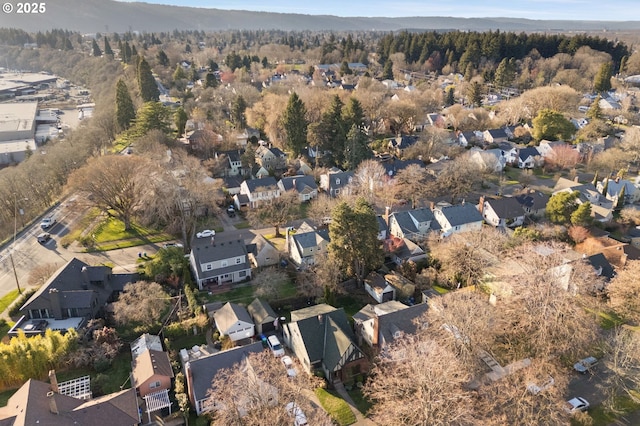 7115 N Chase Ave, Portland, OR 97217 - aerial overview of property's location featuring nearby suburban area