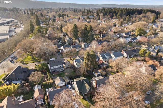 bird's eye view featuring a residential view