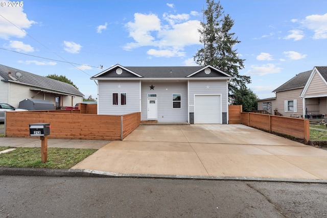 view of front of house featuring a garage