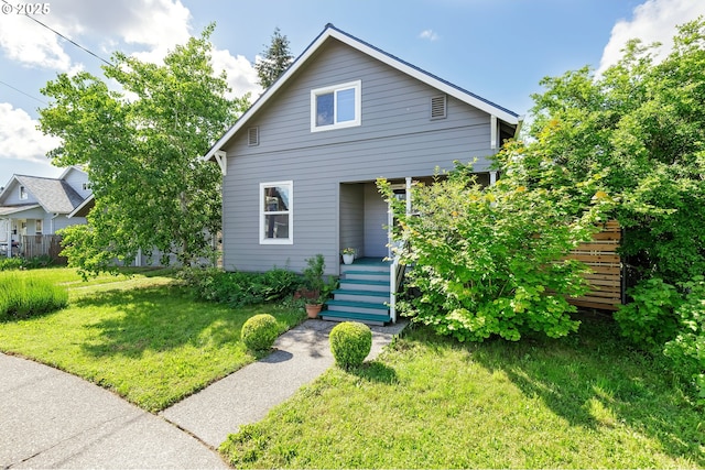 9620 SE Ellis St, Portland, OR 97266 - bungalow-style home with a front yard and stairway