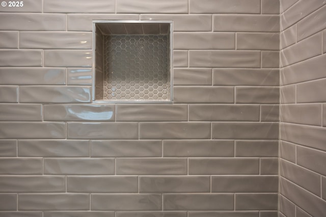 room details with tiled shower