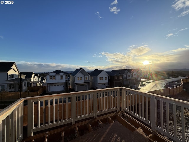 balcony featuring a residential view