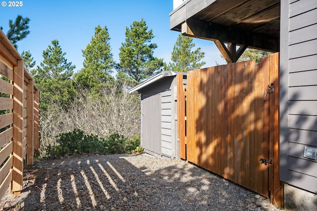 view of outbuilding