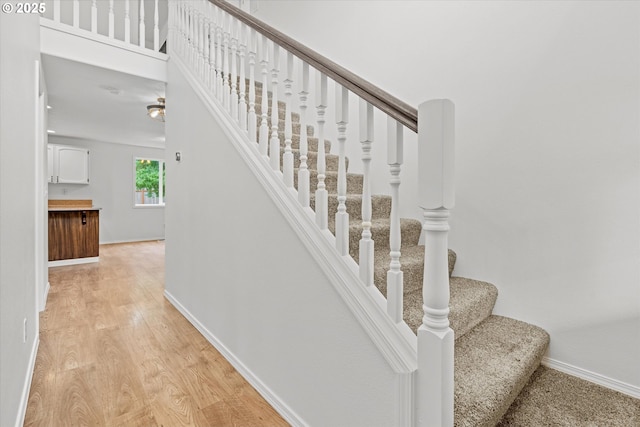 16508 NE 29th St, Vancouver, WA 98682 - staircase with wood finished floors and baseboards