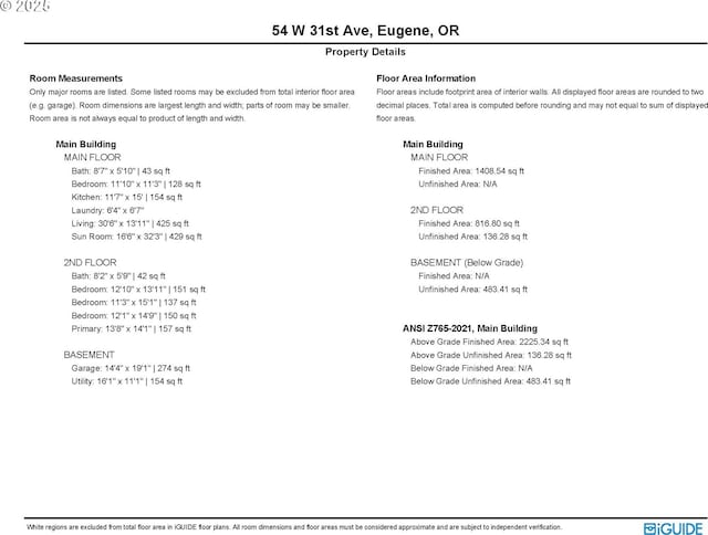 54 W 31st Ave, Eugene, OR 97405 - view of miscellaneous document