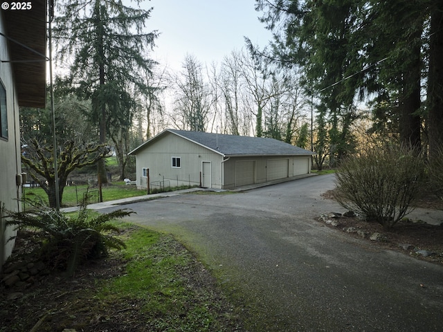 2605 NE 189th St, Ridgefield, WA 98642 - exterior space featuring a garage and an outdoor structure