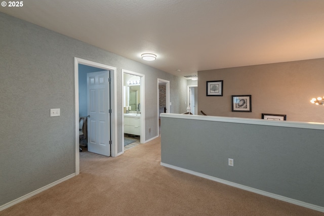 interior space with light carpet