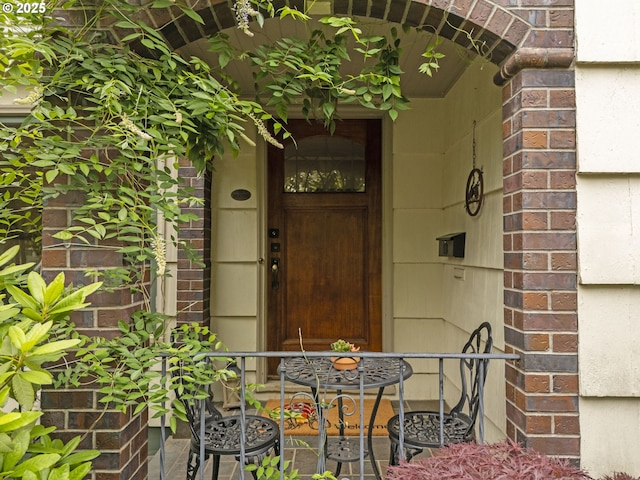 1710 SE 42nd Ave, Portland, OR 97215 - doorway to property featuring brick siding