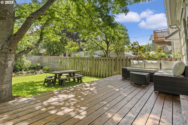 1710 SE 42nd Ave, Portland, OR 97215 - wooden deck with outdoor lounge area