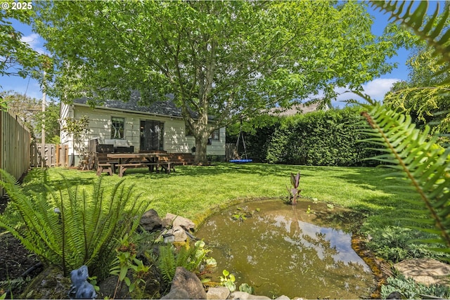 1710 SE 42nd Ave, Portland, OR 97215 - view of yard featuring a small pond