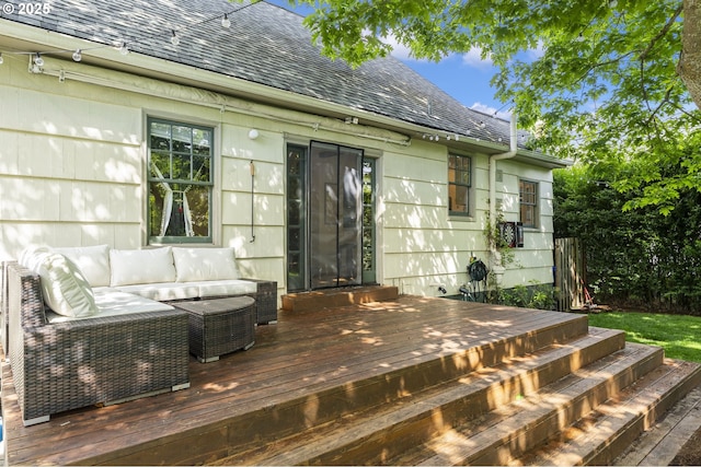 1710 SE 42nd Ave, Portland, OR 97215 - wooden deck with outdoor lounge area