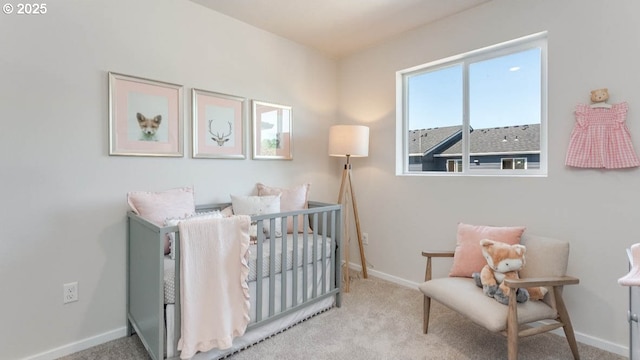 3422 SW Hartley Ave, Gresham, OR 97080 - bedroom with a crib and carpet flooring