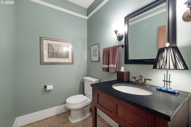 12624 SW 22nd Ave, Lake Oswego, OR 97034 - half bathroom with tile patterned flooring and vanity