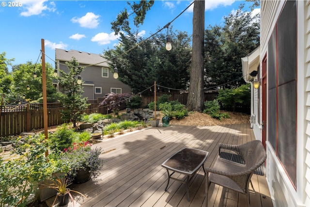 12624 SW 22nd Ave, Lake Oswego, OR 97034 - wooden terrace with a fenced backyard