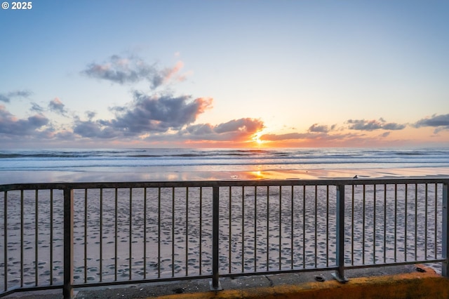 water view featuring nearby beach
