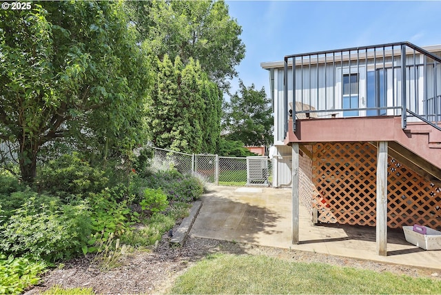 620 Sherman Dr, The Dalles, OR 97058 - view of yard featuring a gate, stairway, and a patio area