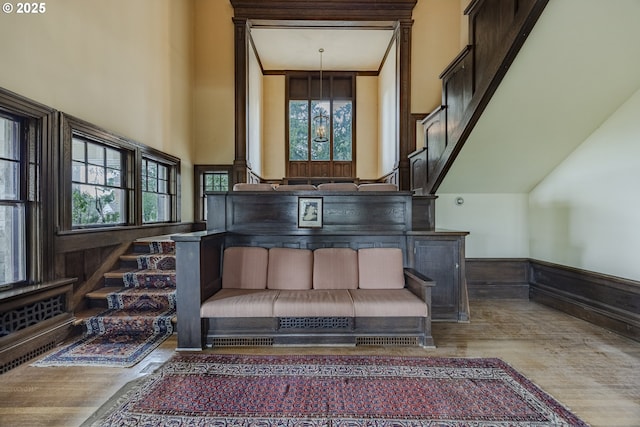 interior space featuring hardwood / wood-style floors