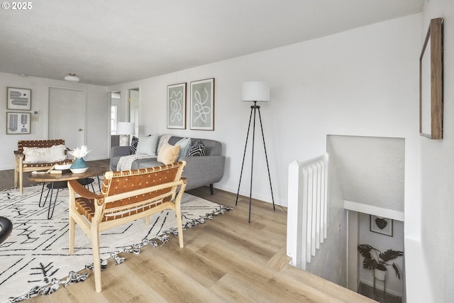 dining area with wood finished floors