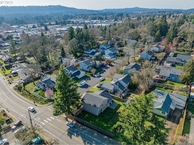 aerial view featuring a residential view