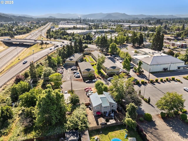1720 17th St, Springfield, OR 97477 - drone / aerial view of a mountainous background and a major roadway