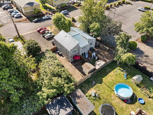 1720 17th St, Springfield, OR 97477 - aerial view of a pool