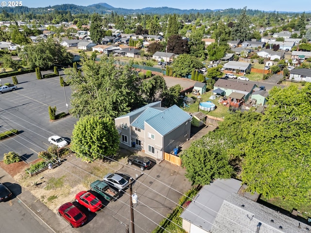 1720 17th St, Springfield, OR 97477 - aerial view of residential area with a mountainous background