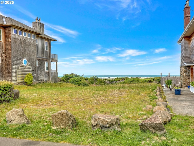 2385 Ocean Vista Dr, Seaside, OR 97138 - view of yard with a water view