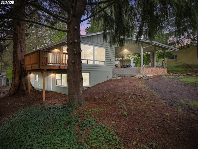 4819 SW Hamilton St, Portland, OR 97221 - view of home's exterior with a deck