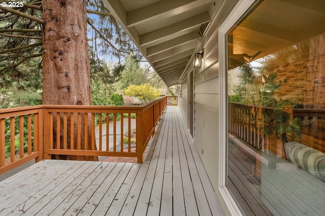 4819 SW Hamilton St, Portland, OR 97221 - view of wooden deck