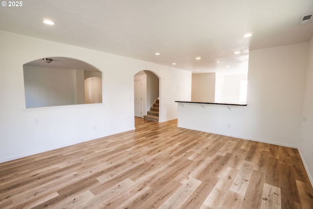 24823 Hawks View Dr, Veneta, OR 97487 - spare room featuring recessed lighting and light wood-type flooring
