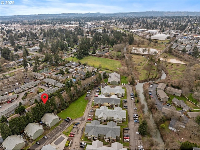 bird's eye view featuring a residential view