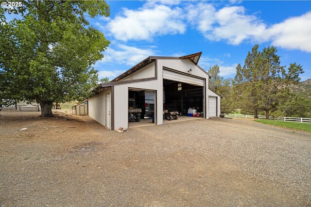 33817 Gage Rd, Mitchell, OR 97750 - detached garage with dirt driveway